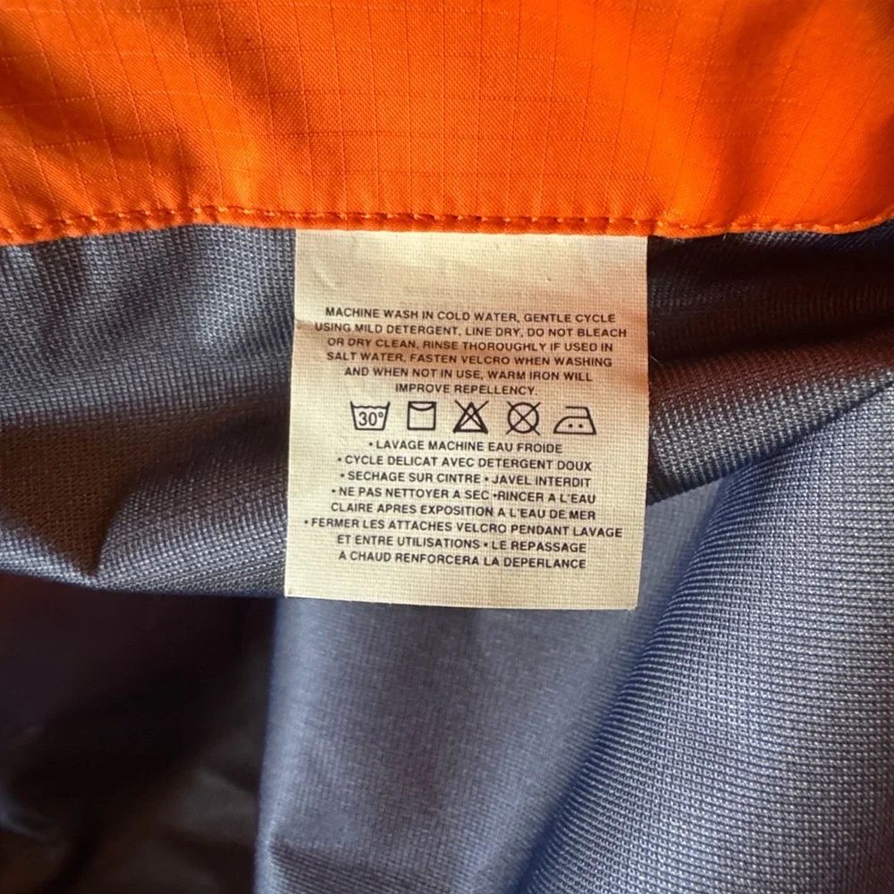 Patagonia Lotus Designs neon orange paddling jacket Size Medium